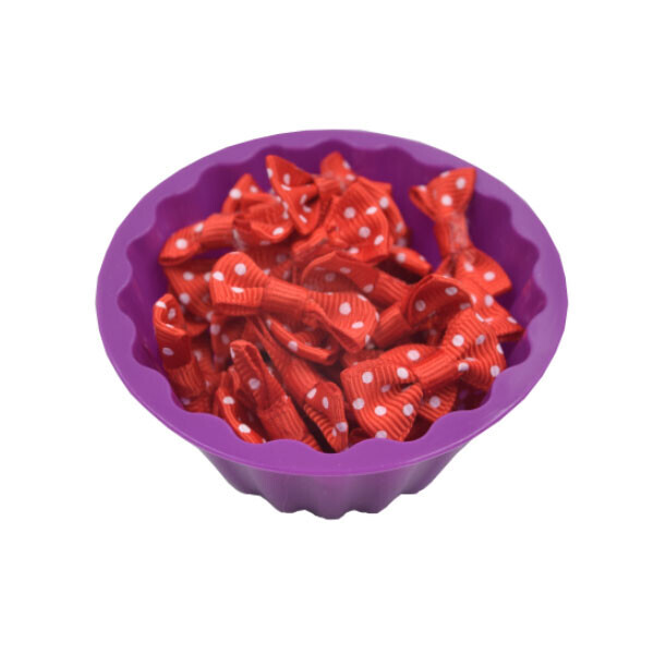 [만들기 재료] 칼라(빨강) 리본 (30개)