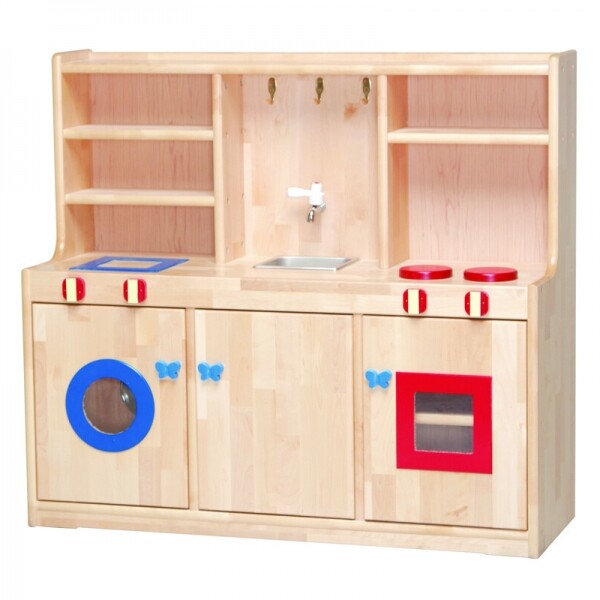 [본사] 시내그린 자작나무 종합주방놀이 일체형 s187, 1000*340*900mm