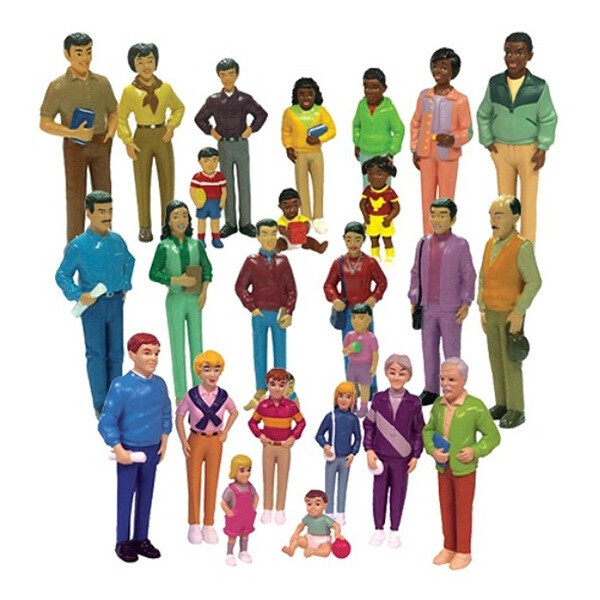 [본사]다문화가족 인형세트 총4종 (아시아&남미&흑인&백인 가족)