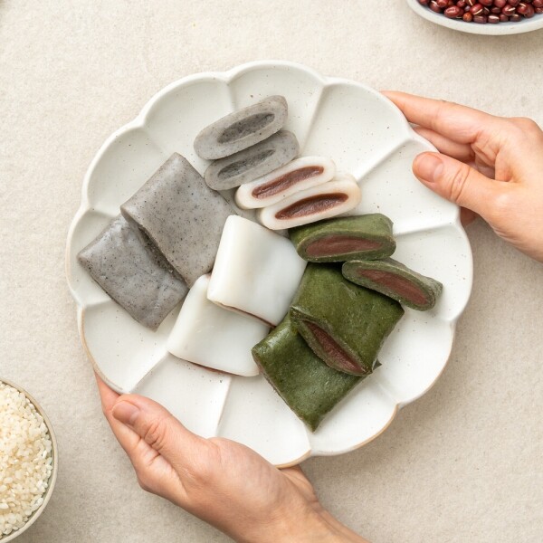 떡미당 앙꼬절편 3종 묶음세트(하얀+쑥+흑임자) 각390g