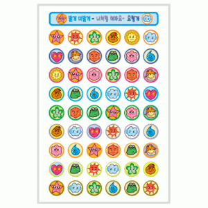 캐릭터스티커(0007/얼굴모양)