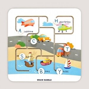 [브레인핸들] 슬라이딩 에듀-알파벳 탈것