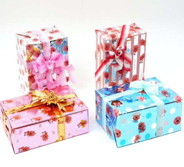 뭉구 포장지 잔망루피 비닐 선물 고급포장지 크리스마스 어린이날 대 12m