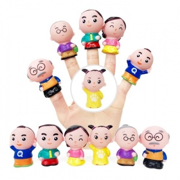  [겨울 놀이/만들기 기획전][본사] [Tigertoy]소프트손가락인형-가족