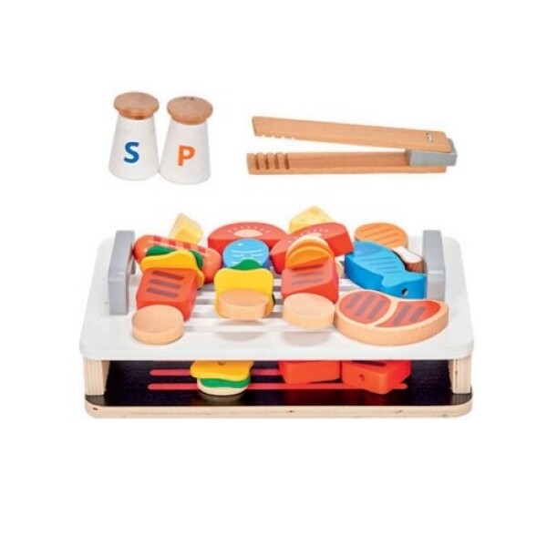 [겨울 놀이/만들기 기획전][본사] 피에스타 원목 소꿉놀이 바베큐그릴세트