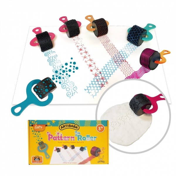 [미술활동/놀이 브랜드전] 아티바바 패턴롤러ㅣ클레이 모래 물감놀이