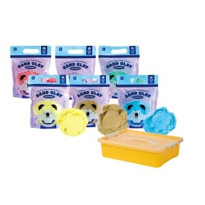[캐스B]아트스쿨 실크타래샌드6색+모래놀이박스(1133set)(1134set) (종류 선택 가능)