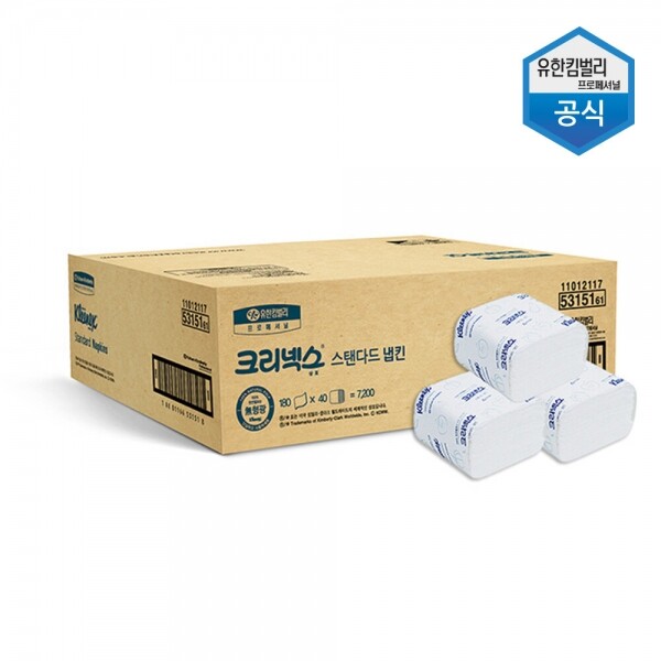 유한킴벌리 크리넥스 냅킨 180매X40밴드 7200매 5315161