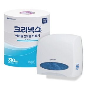 [안심 위생템 모음전] 크리넥스 에어셀 점보롤 310m 12롤 + 전용용기