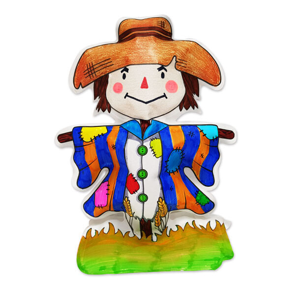 가을 들판 허수아비 색칠풍선 10입