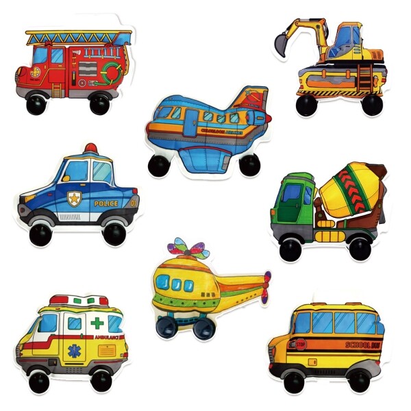 교통기관 색칠놀이 자동차 입체풍선 (10종 택1)