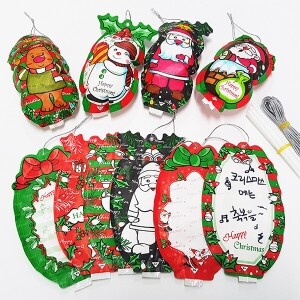 [산타가 준비한 크리스마스 기획전]크리스마스 카드 메세지 풍선 12입
