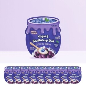 아가애 요거베베 요거트볼 요거트과자 블루베리 10개 세트