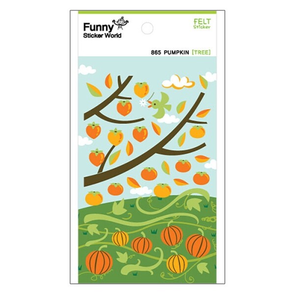 퍼니스티커 865 PUMPKIN 호박 펠트 스티커